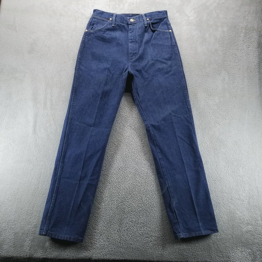 VTG Wrangler Jeans Womens 13 Blue Cowboy Cut 13MWZ Western Dark Wash High Rise